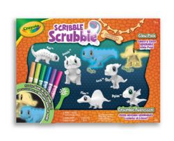 CRAYOLA - SCRIBBLE SCRUBBIE - DINOSAURE 7 PIÈCES